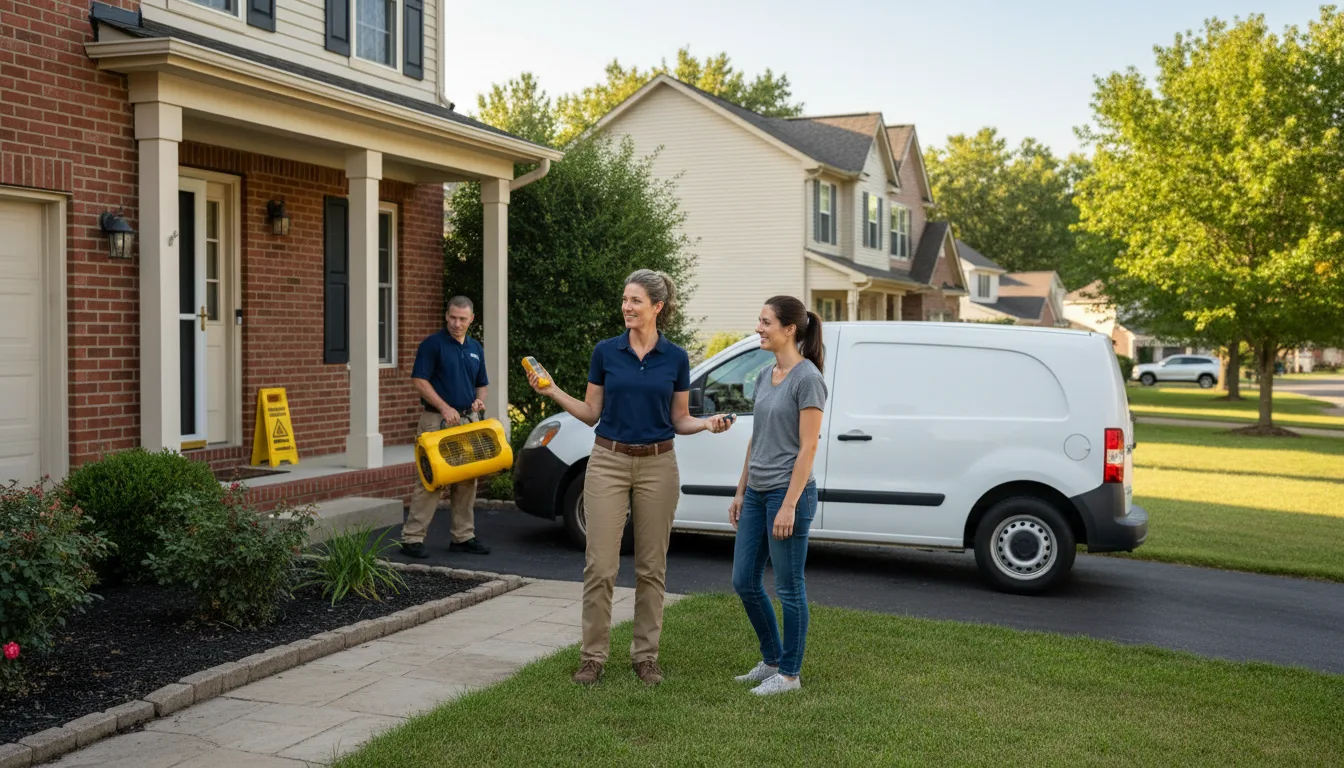 Residential water damage restoration in Unionville, PA
